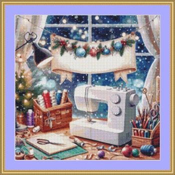 Sewing For Christmas Cross Stitch Pattern