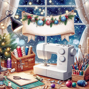 Sewing For Christmas Cross Stitch Pattern