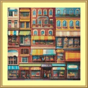 Shops Galore Cross Stitch Pattern