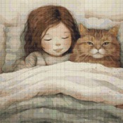 Snuggling Together Cross Stitch Pattern