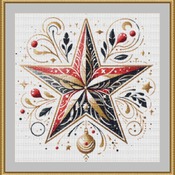 Star Design Cross Stitch Pattern