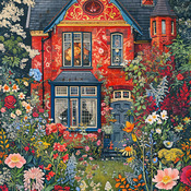 Stunning Garden Cross Stitch Pattern