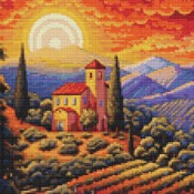 Sun Setting Cross Stitch Pattern