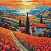 Sunset Cross Stitch Pattern