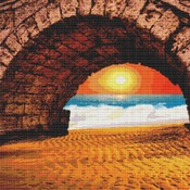 Sunset On The Beach Cross Stitch Pattern