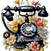 Telephone Cross Stitch Pattern