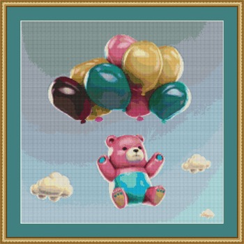 Up In The Clouds Cross Stitch Pattern