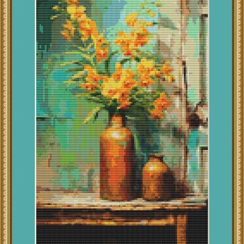 Vases Cross Stitch Pattern