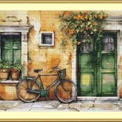 Village House Cross Stitch Pattern