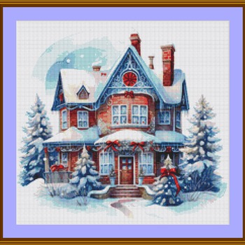 White House Cross Stitch Pattern