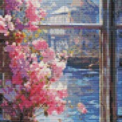 Window Cross Stitch Pattern