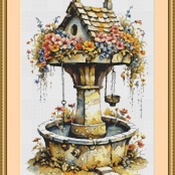 Wishing Well Cross Stitch Pattern