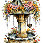 Wishing Well Cross Stitch Pattern