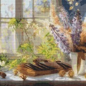 Wisteria Flowers Cross Stitch Pattern