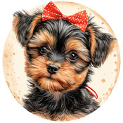 A Yorkshire Terrier Cross Stitch Pattern