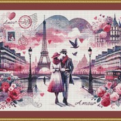 Amour Cross Stitch Pattern