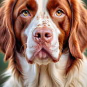 Brittany Spaniel Cross Stitch Pattern