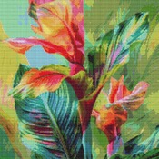 Canna Lily Cross Stitch Pattern