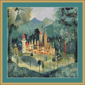 Castle Cross Stitch Pattern