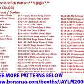 ChocoLate Lab Cross Stitch Pattern***L@@K***$2.95 Buyers Can Download Your Pattern As Soon As They Complete The Purchase