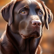 Chocolate Labrador Cross Stitch Pattern