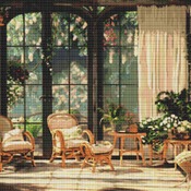 Conservatory Cross Stitch Pattern