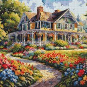 Country House Cross Stitch Pattern