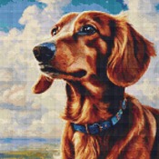 Dachshund Cross Stitch Pattern