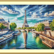 Eiffel Tower Cross Stitch Pattern