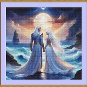 Elvish Couple Cross Stitch Pattern