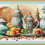 Ethnic Pots Cross Stitch Pattern