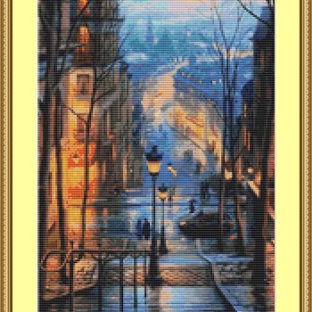 Evening In The City Cross Stitch Pattern