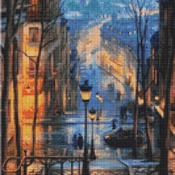 Evening In The City Cross Stitch Pattern