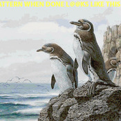 GaLapagos Penguins Cross Stitch Pattern***L@@K***Buyers Can Download Your Pattern As Soon As They Complete The Purchase