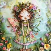 Garden Fairy 1 Cross Stitch Pattern