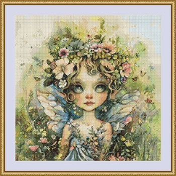 Garden Fairy 10 Cross Stitch Pattern