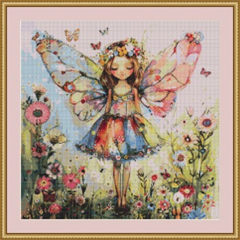 Garden Fairy 2 Cross Stitch Pattern