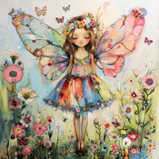 Garden Fairy 2 Cross Stitch Pattern