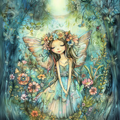 Garden Fairy 3 Cross Stitch Pattern