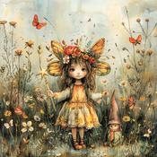 Garden Fairy 4 Cross Stitch Pattern