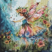 Garden Fairy 5 Cross Stitch Pattern