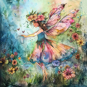 Garden Fairy 5 Cross Stitch Pattern