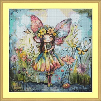 Garden Fairy 6 Cross Stitch Pattern