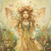 Garden Fairy 8 Cross Stitch Pattern