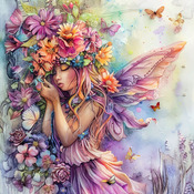 Garden Fairy 9 Cross Stitch Pattern