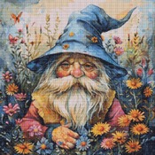 Garden Gnome 4 Cross Stitch Pattern