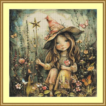 Garden Witch 1 Cross Stitch Pattern