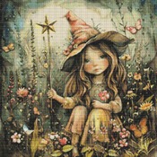 Garden Witch 1 Cross Stitch Pattern