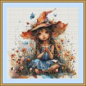 Garden Witch 2 Cross Stitch Pattern