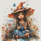 Garden Witch 2 Cross Stitch Pattern